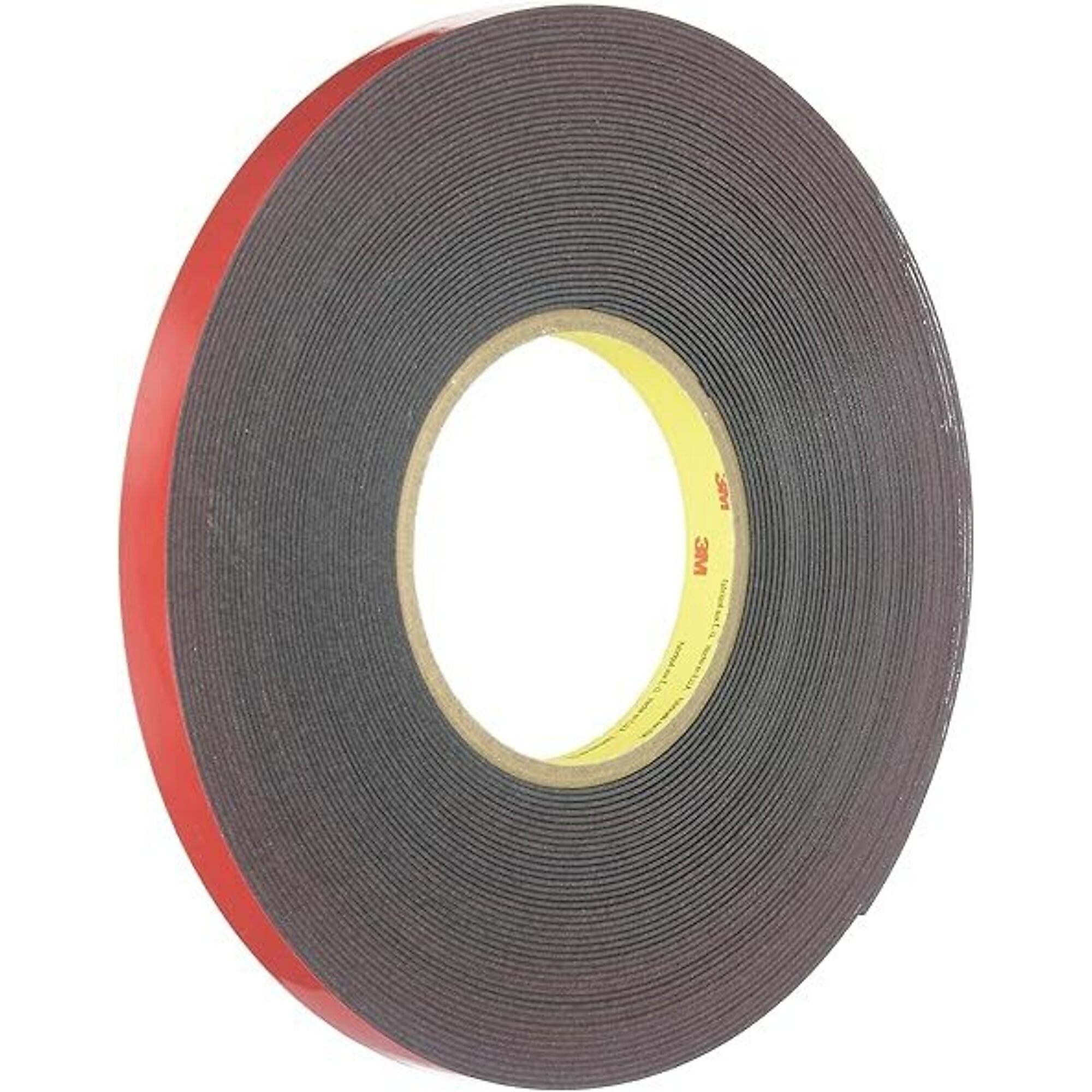 3M Automotive Acrylic Plus Attachment Tape — 1/2in. x 20 Yards, Black, Model# MMM6382